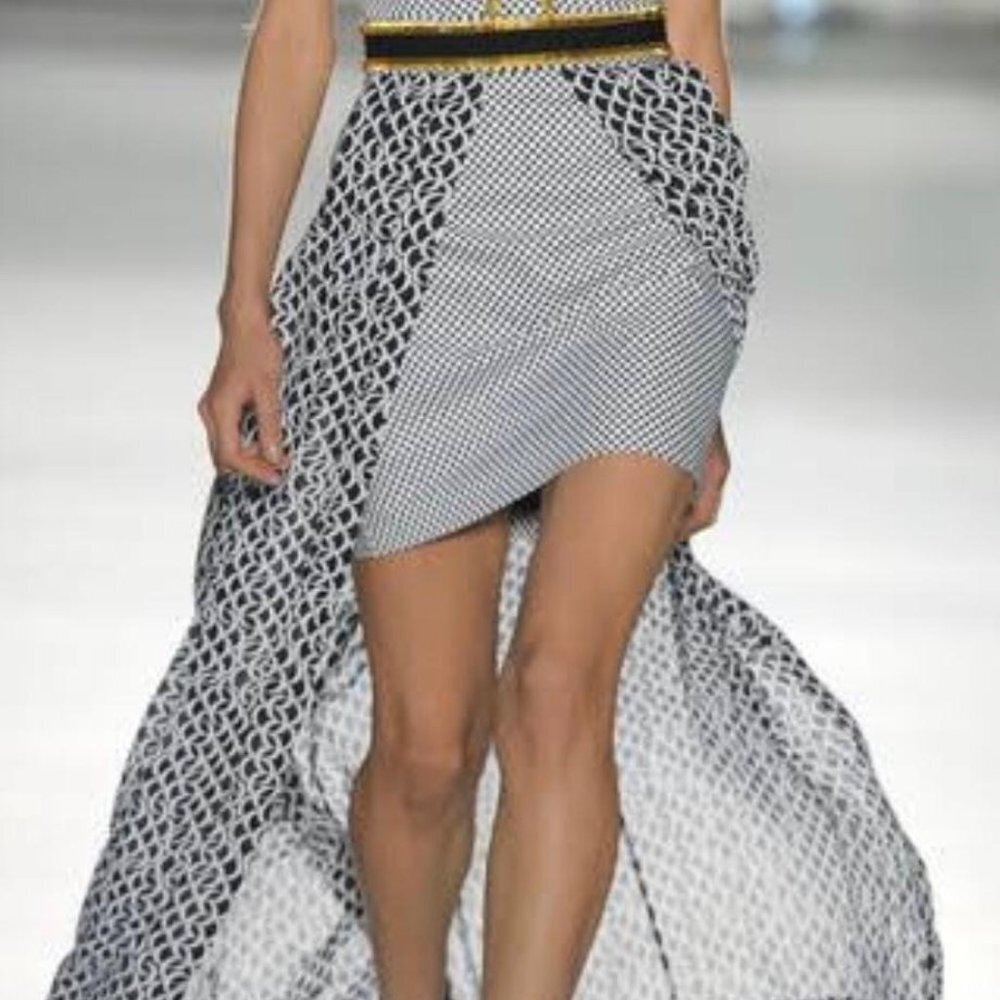 Sass and Bide MultI Layer Halter Dress with Gold detailing - Picture 10 of 11